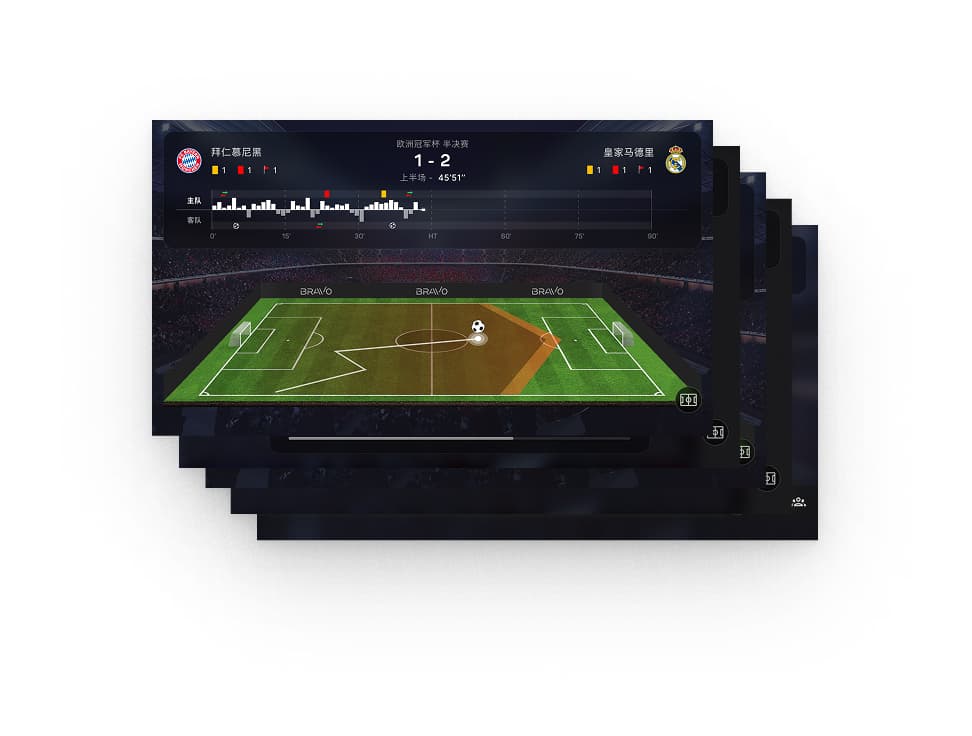 Football Live Animation UI